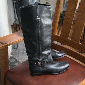 Coach Mulan Extended Calf Tall Riding Boots Sz 38 EU / 7.5 US Like New